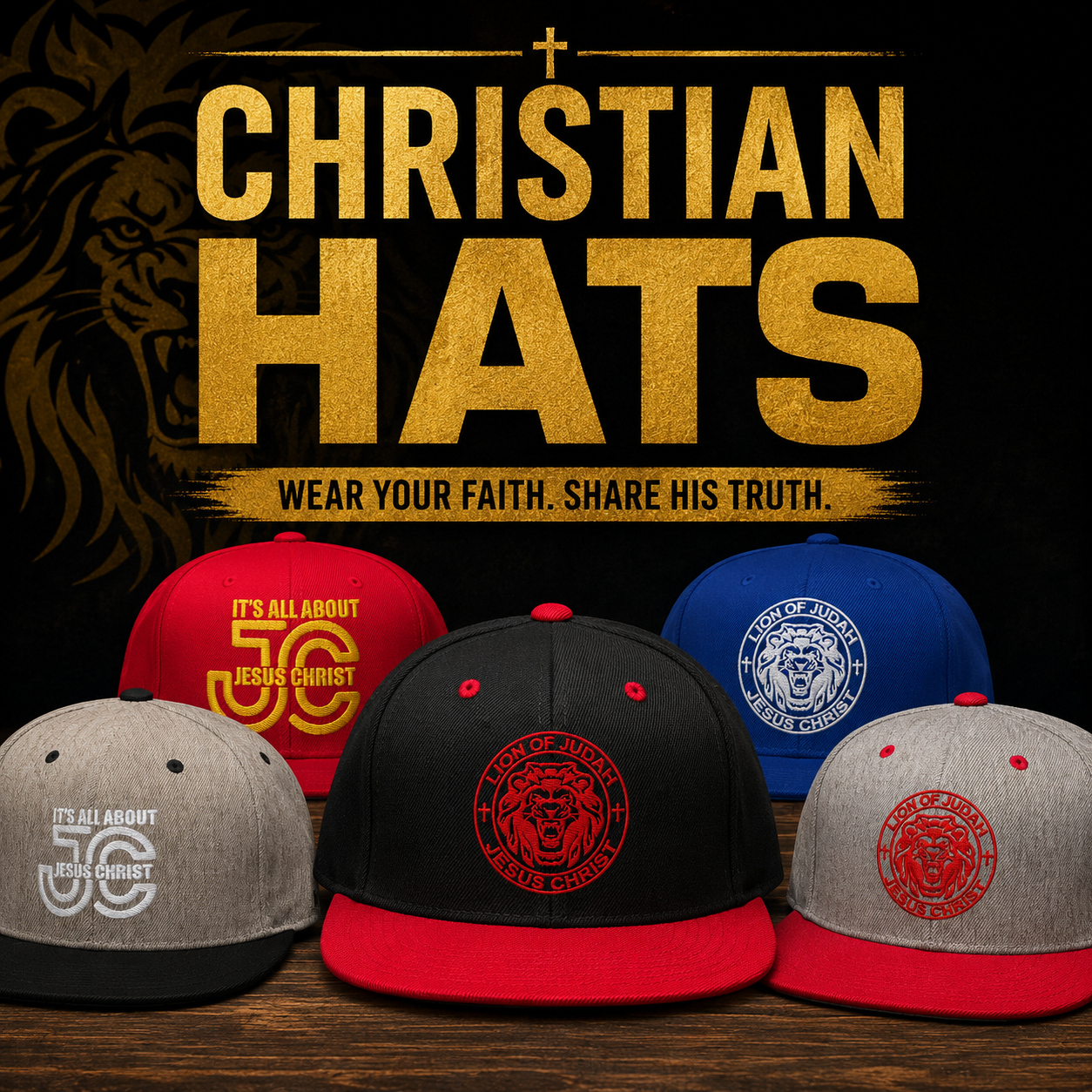 Glory Swags Christian Hats collection