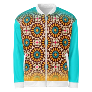 Africa Touch multicolor Christian bomber jacket by Glory Swags