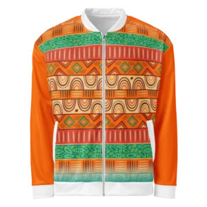 Greatness multicolor Christian bomber jacket by Glory Swags