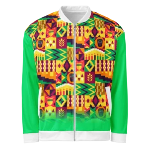 His Grace multicolor Christian bomber jacket by Glory Swags