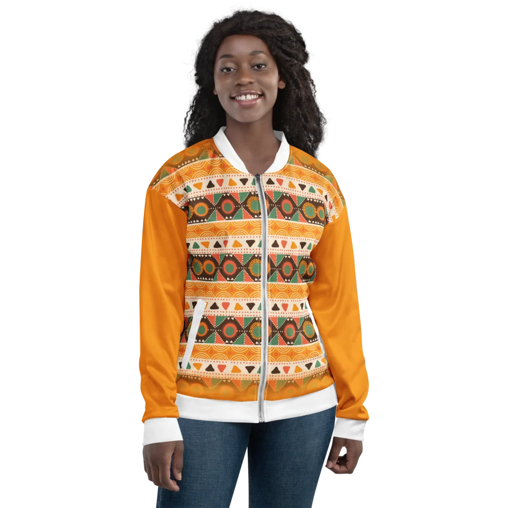 Yahwey Christian bomber jacket multicolor - back view